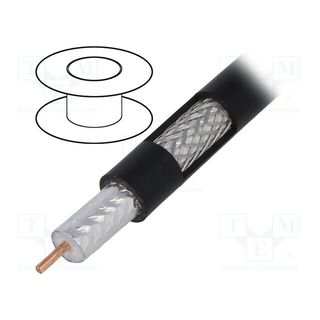 TELESTE Wire: coaxial; RG11; wire; Cu