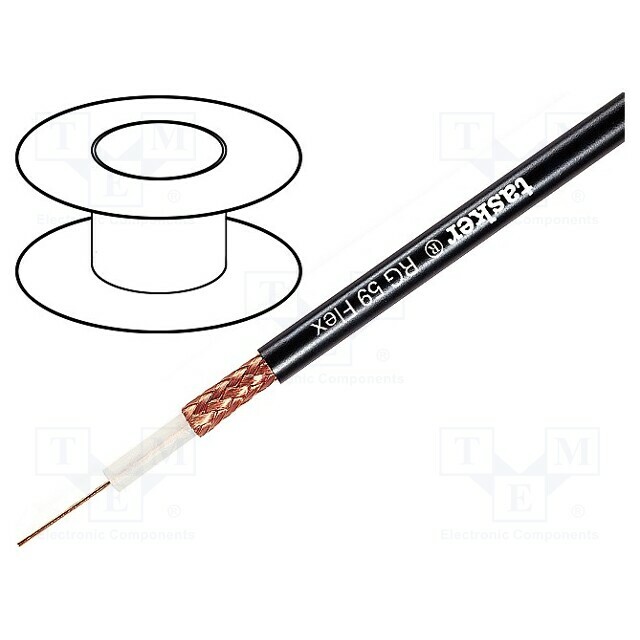 TASKER Wire: coaxial; RG59-flex; stranded; OFC