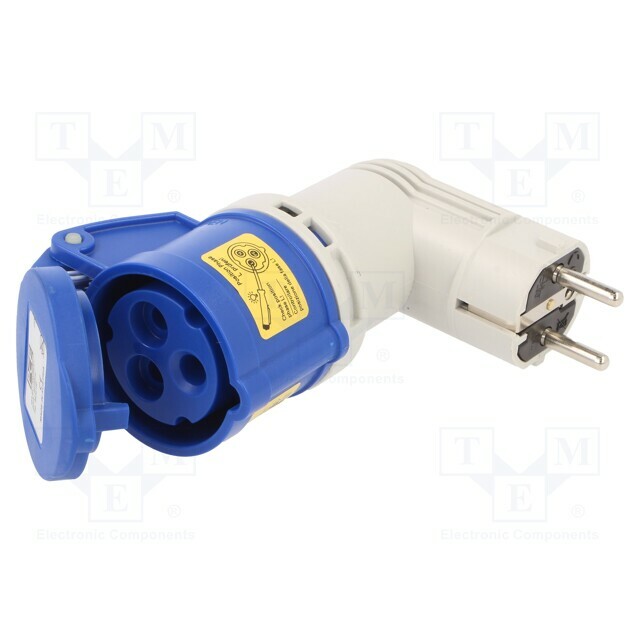PCE Transition: adapter; male/female; 16A; 230VAC