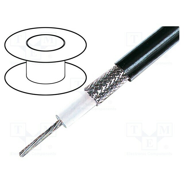 HELU Wire: coaxial; RG214/U; 1x7mm; stranded