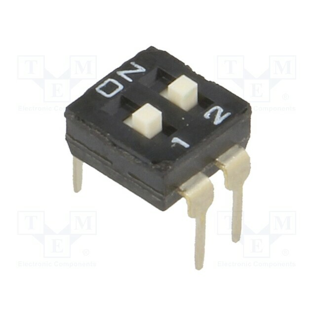 DIPTRONICS Switch: DIP-SWITCH; Poles number: 2