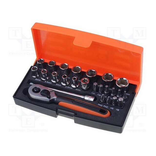 BAHCO Wrench-set; 6-angles,socket spanner; hex