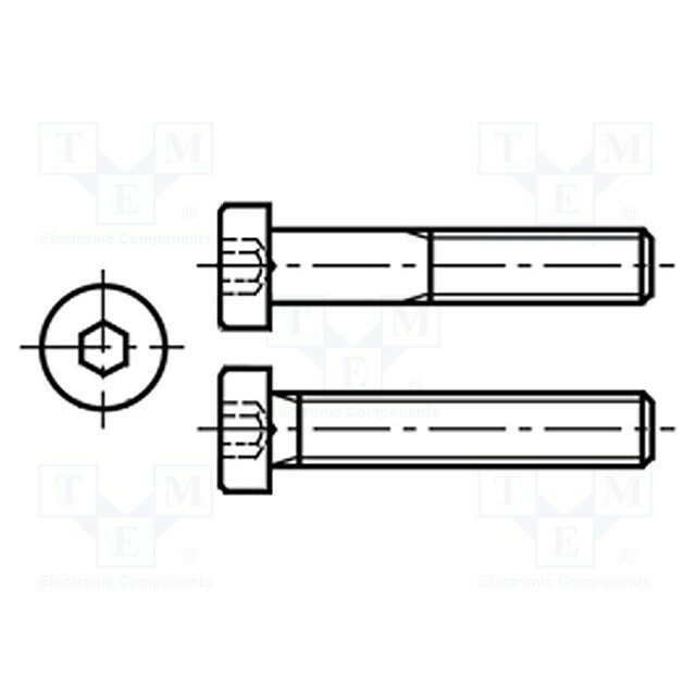 BOSSARD Screw; M3; M3x10; 0.5