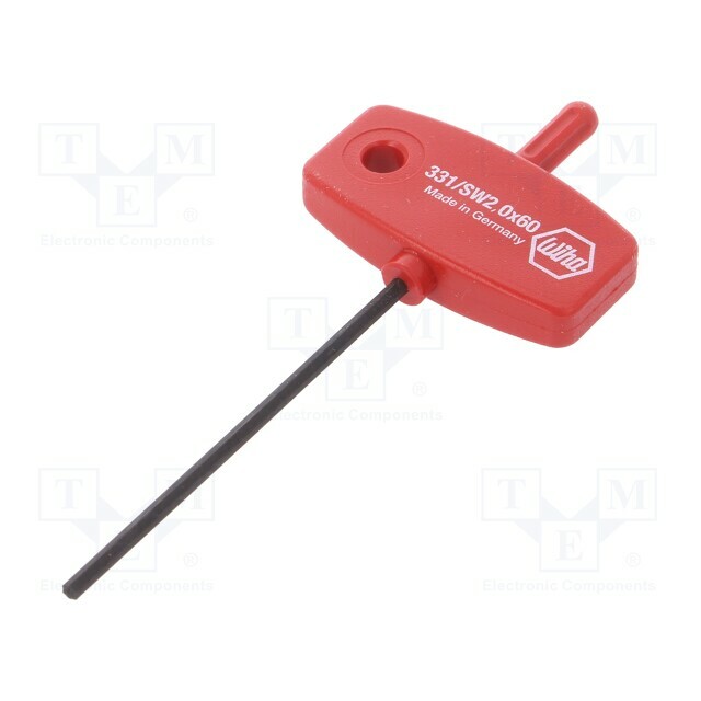 Wrench: hex key; HEX 2mm; Overall