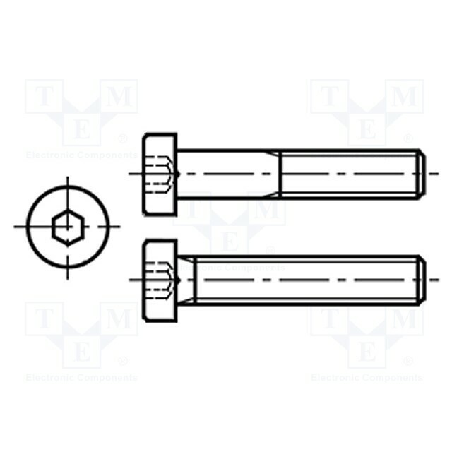 BOSSARD Screw; M3; M3x5; 0.5