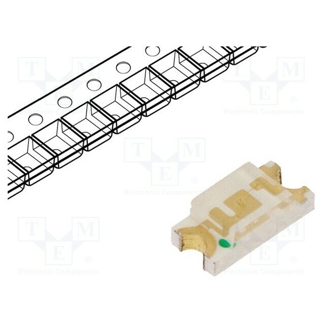 LUCKY LIGHT LED; green; SMD; 1206