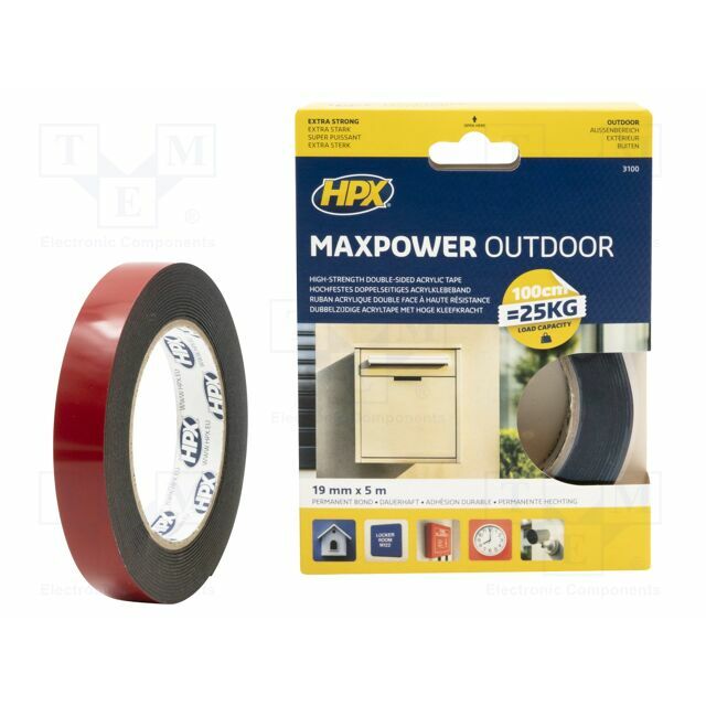 Tape: fixing; W: 19mm; L: 5m