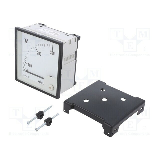 SELEC Voltmeter; on panel; 0÷300V; Class: