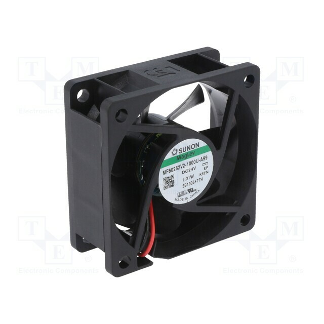 SUNON Fan: DC; 60x60x25mm; axial; 24VDC