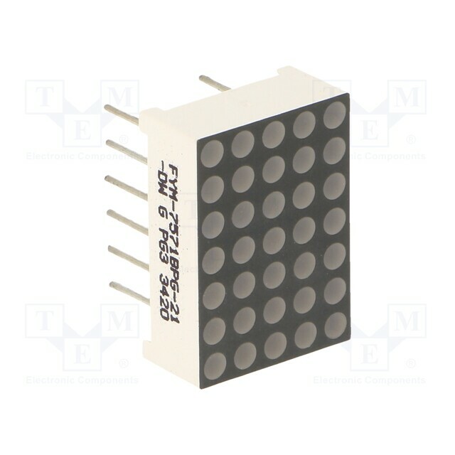 FORYARD Display: LED; matrix; 5x7; green