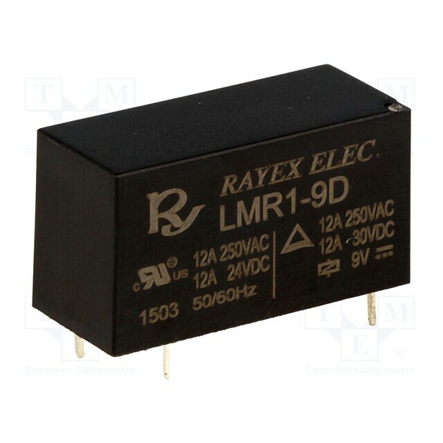 RECOY/RAYEX ELECTRONICS Relay: electromagnetic; Ucoil: 9VDC