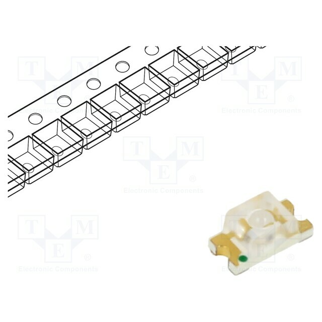 LUCKY LIGHT LED; green; SMD; 270mcd