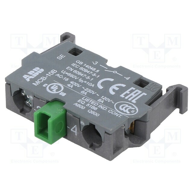 ABB Contact block; 22mm; for back