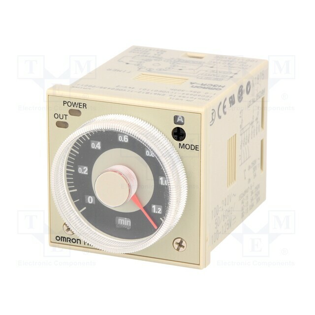 OMRON Timer; 0,05s÷300h; DPDT; 250VAC/5A