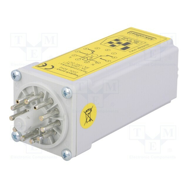MIKROBEST Timer; 15s÷12h; DPDT; 250VAC/8A,24VDC/8A