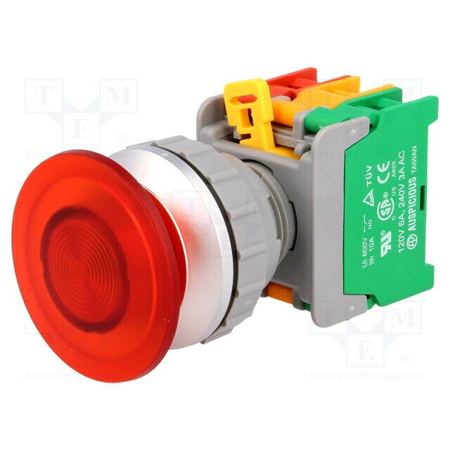 AUSPICIOUS Switch: push-button; 30mm; Stabl.pos: