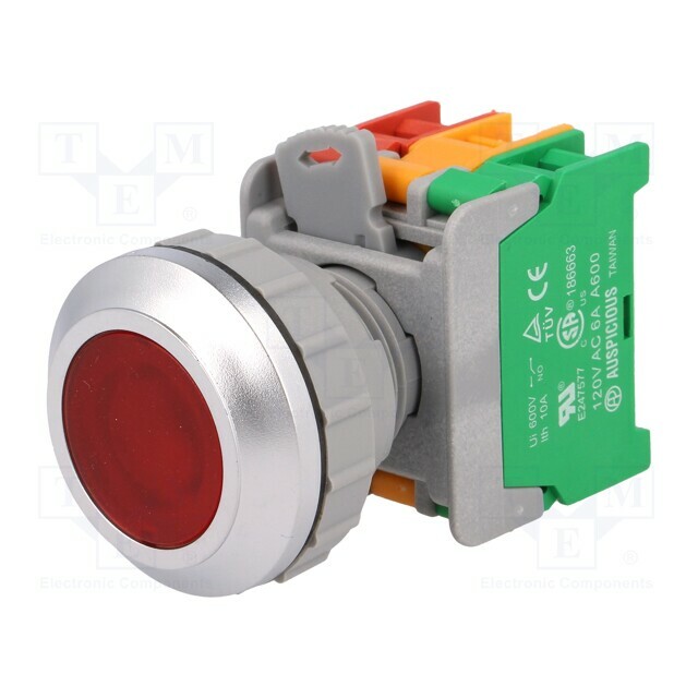 AUSPICIOUS Switch: push-button; 30mm; Stabl.pos: