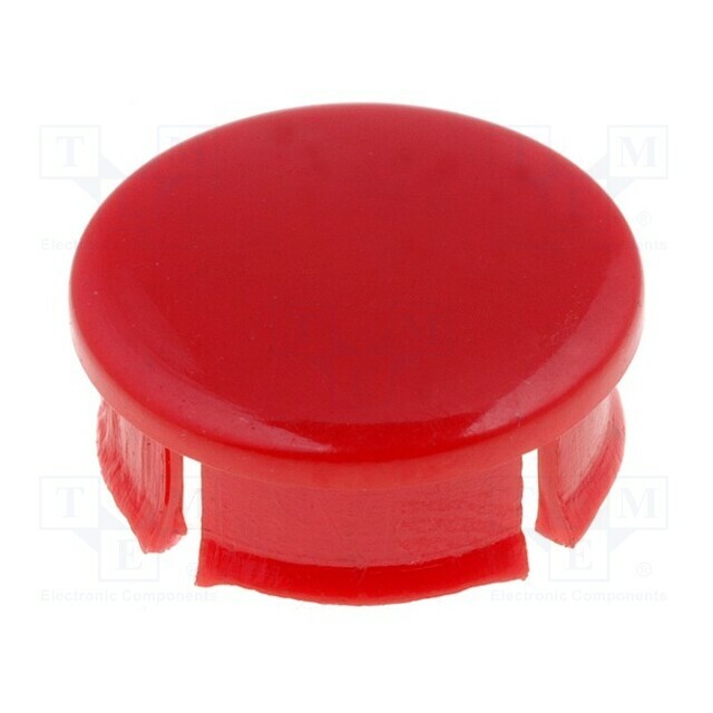 MENTOR Cap; red; Mounting: push-in; plastic