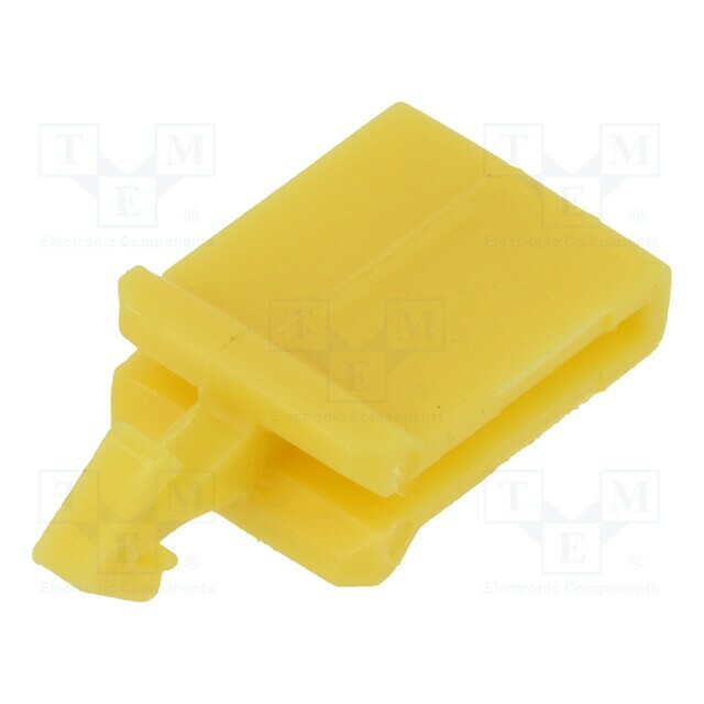 Secondary lock; push-in; Body: yellow; polyamide