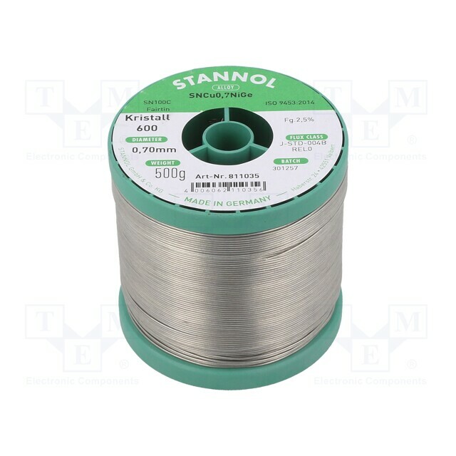 STANNOL Tin; lead free; Sn99,3Cu0