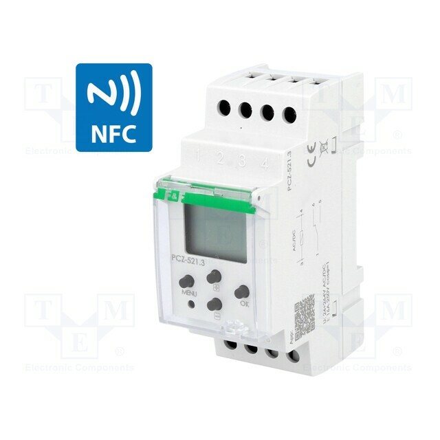 F&F Programmable time switch; Range: 24h