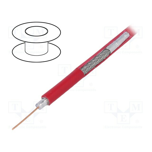 TELESTE Wire: coaxial; RG59; wire; Cu