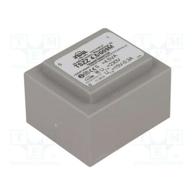 INDEL Transformer: encapsulated; 4.5VA; 230VAC