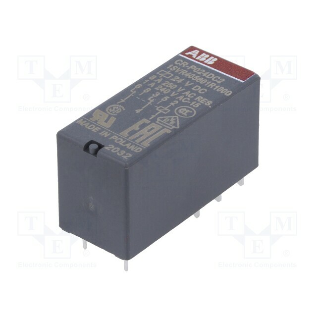 ABB Relay: electromagnetic; Ucoil: 24VDC; SPDT