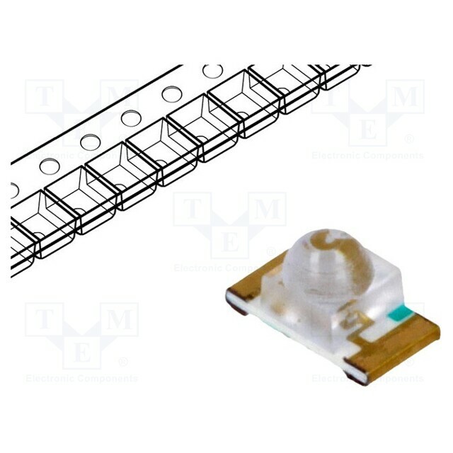 OPTOSUPPLY LED; blue; SMD; 1206; 650÷850mcd