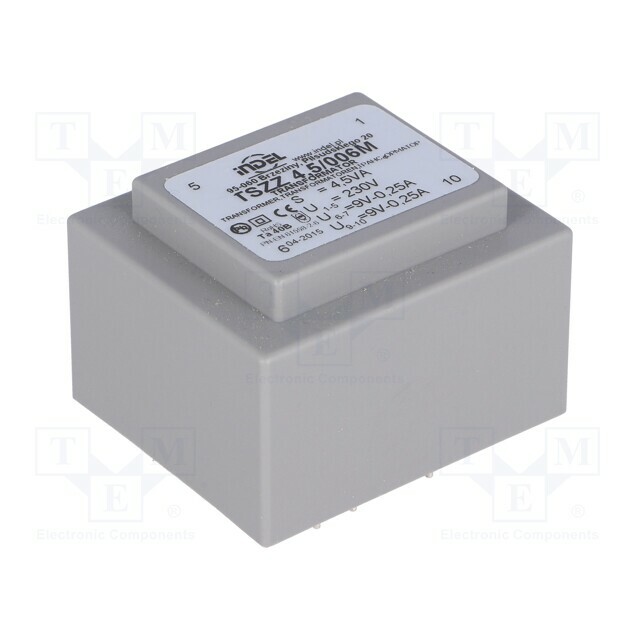 INDEL Transformer: encapsulated; 4.5VA; 230VAC