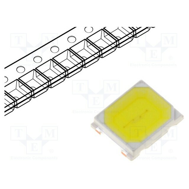 LUCKY LIGHT LED; white cold; SMD