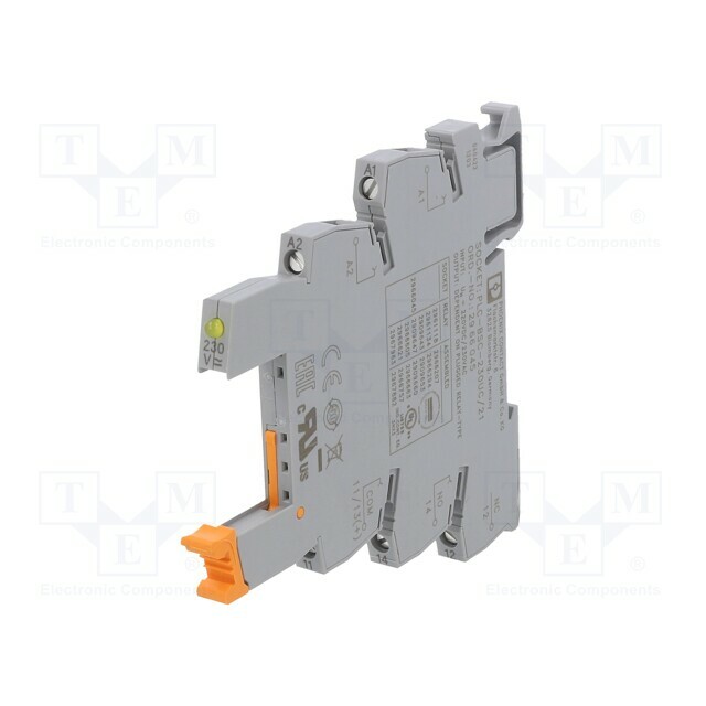 PHOENIX CONTACT Socket; Ucoil: 230VAC,230VDC
