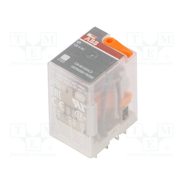 ABB Relay: electromagnetic; Ucoil: 120VAC; DPDT