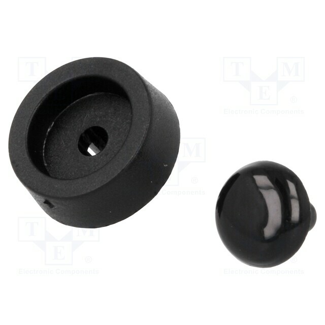 FIX&FASTEN Quick mounting foot; black; polyetylene
