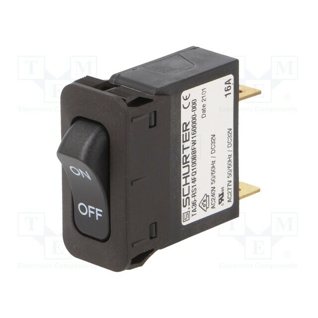 SCHURTER Circuit breaker; Urated: 240VAC; 32VDC