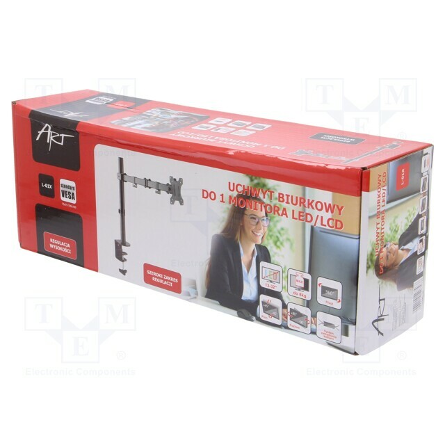 Holder: wall mounting; monitor,TV; 75x75mm