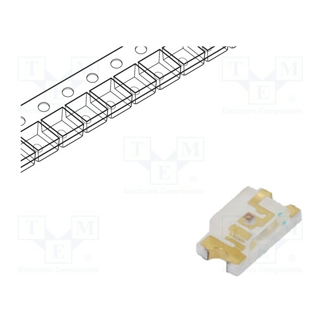 NTE ELECTRONICS LED; yellow; SMD; 1206