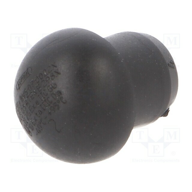 Stopper; PG13,5; elastomer; black; HSK-V-Ex