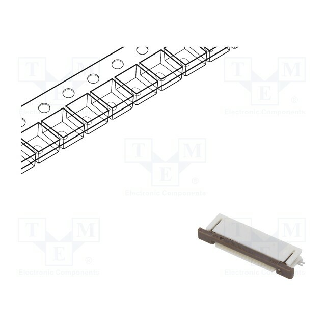 MOLEX Connector: FFC/FPC; gold-plated; SMT; 500mA