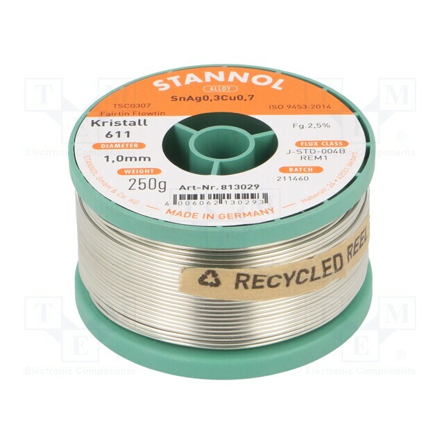 STANNOL Tin; lead free; Sn99Cu0,7Ag0
