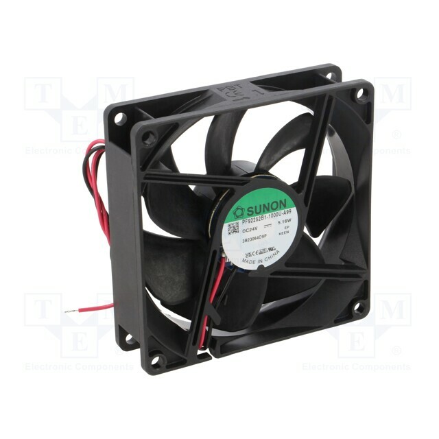 SUNON Fan: DC; 92x92x25mm; axial; 24VDC