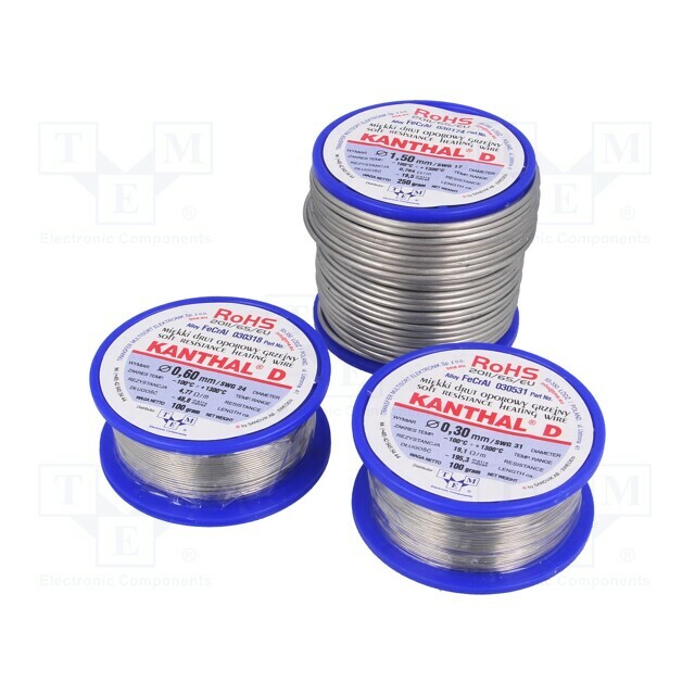 Resistance wire; 1.72Ω/m; -100÷1300°C; 0