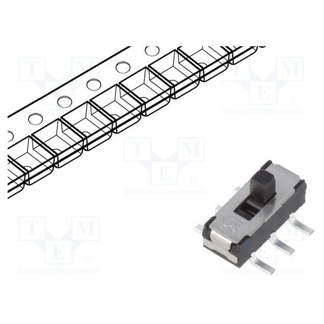C&K Switch: slide; Pos: 2; DPDT