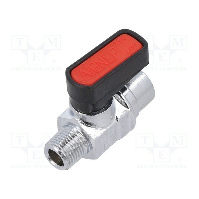 PNEUMAT Ball valve; max.20bar; nickel