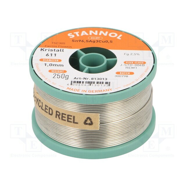 STANNOL Tin; lead free; Sn96,5Ag3Cu0