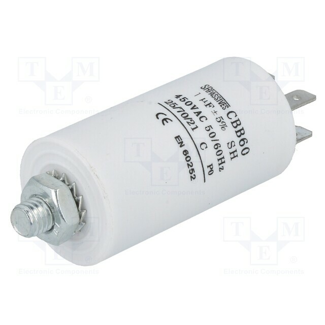 SR PASSIVES Capacitor: polypropylene; motors, run