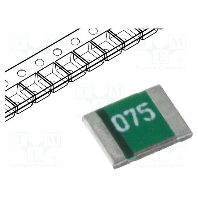ECE Fuse: PTC polymer; 750mA; 1210