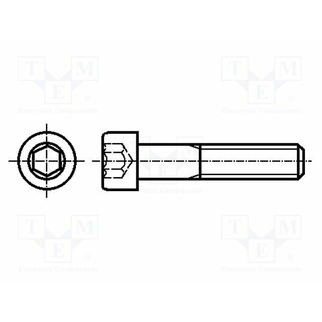 KRAFTBERG Screw; M2,5; M2.5x10