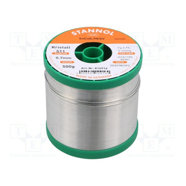 STANNOL Tin; lead free; Sn99,3Cu0
