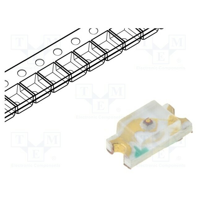 OPTOSUPPLY LED; red; SMD; 0603; 15÷50mcd